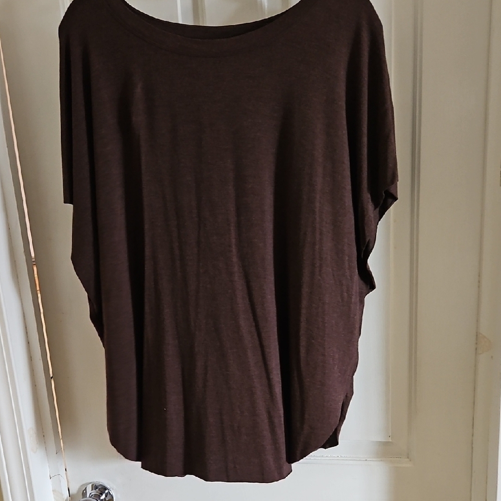 Anna & Ava Brown Boxy Short Sleeve T-Shirt